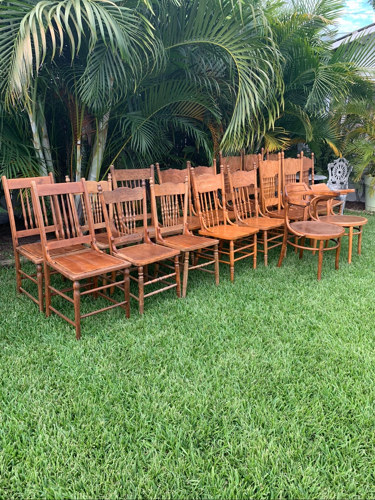 Vintage discount wedding chairs