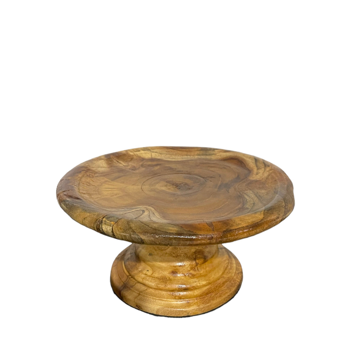 Cake Stand Round Wood - Medium Rockhampton Vintage Hire