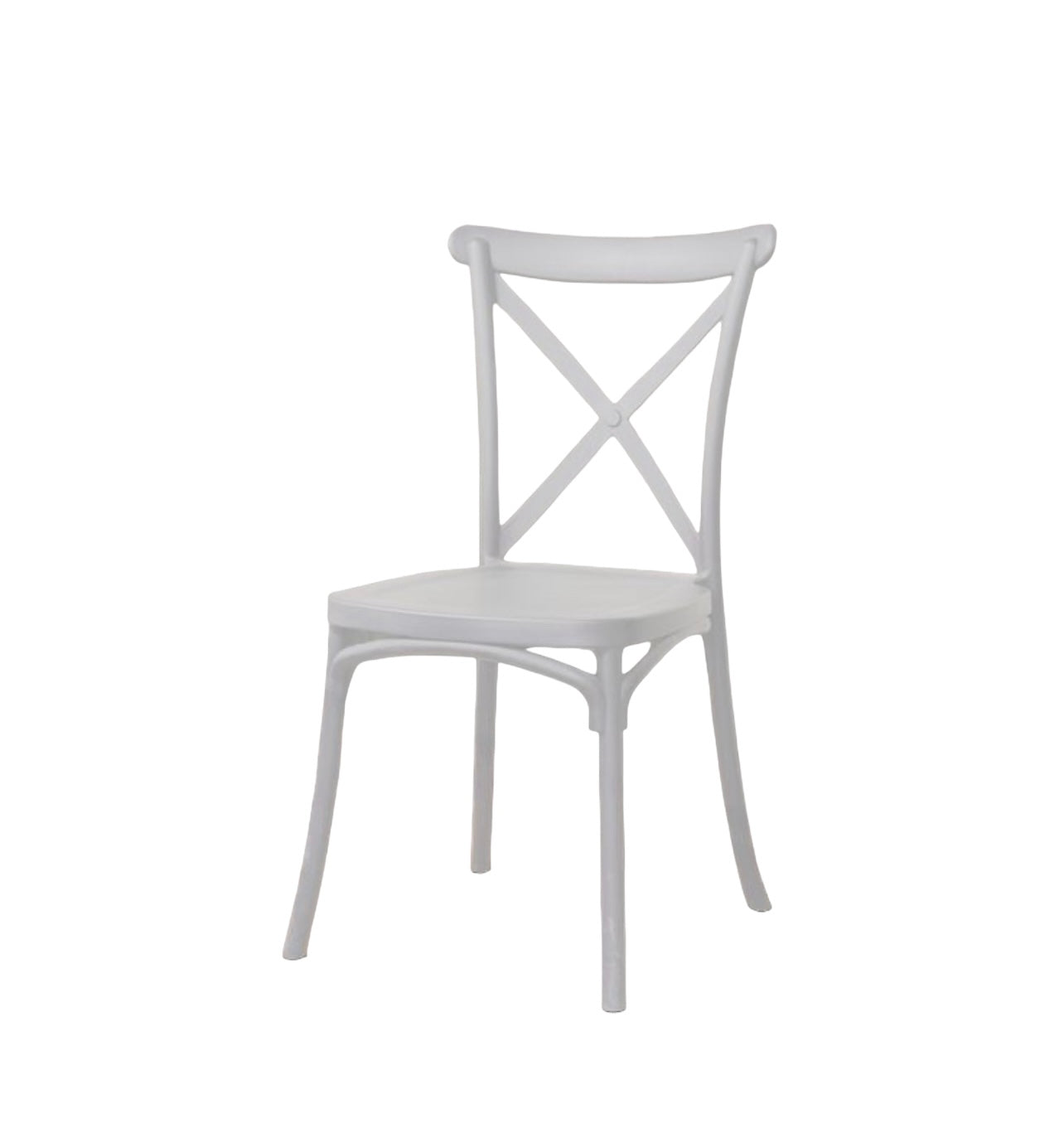 RVH Ceremony & Reception Chairs - Wedding & Event Cross Back Chairs White Rockhampton Vintage Hire