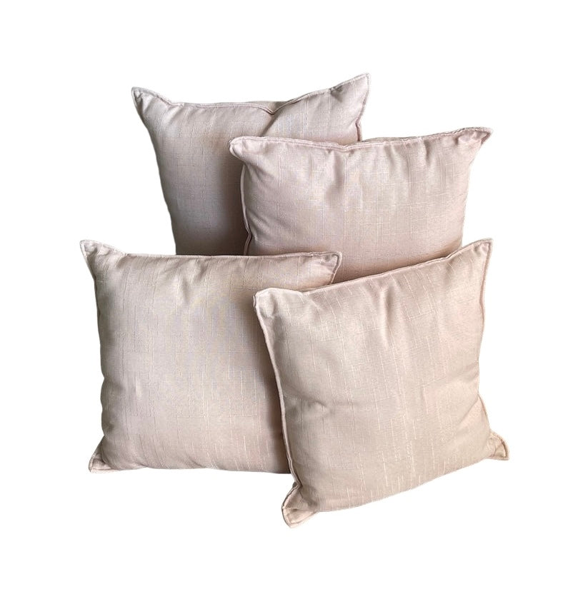 Standard Square Cushions - Light Pink x 4 Bundle Rockhampton Vintage Hire