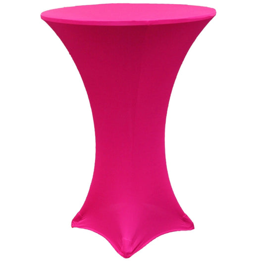 Tablecloths Dry Bar Cover Round - Fitted Lycra - Fuchsia
