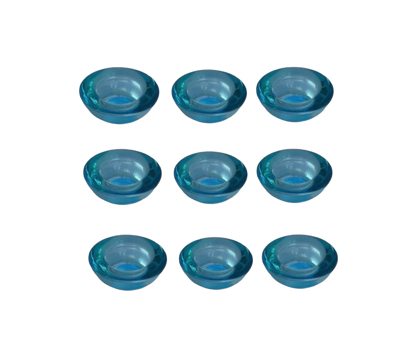 Tea Light Glass Holders - Teal Rockhampton Vintage Hire