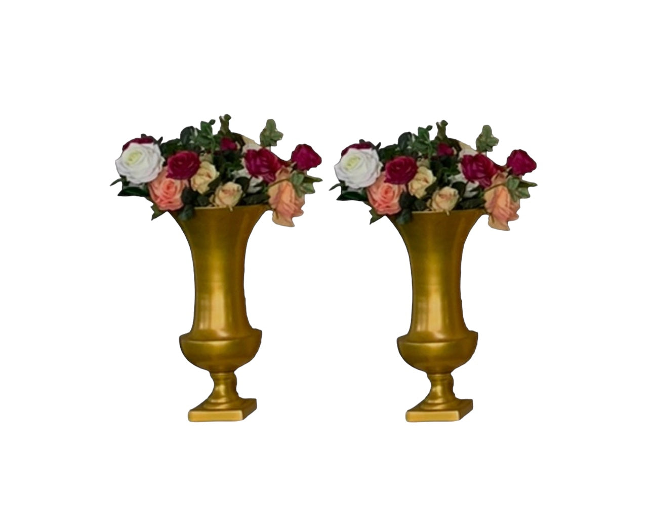 Gold Vases x2 Bundle