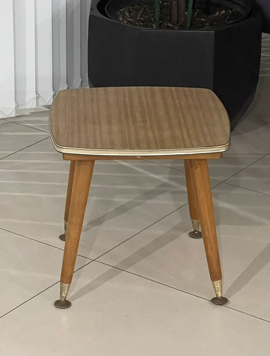 Mid-Century Veneer Side Table Rockhampton Vintage Hire