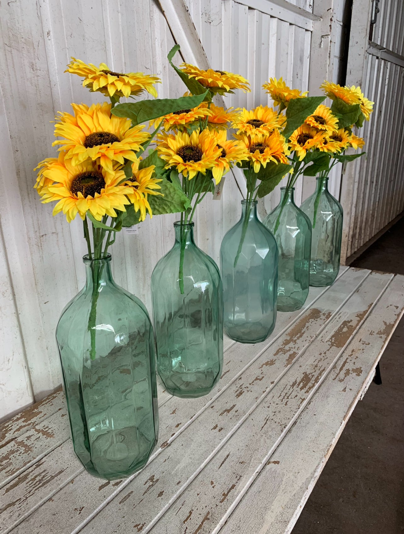 Sunflowers Stems and Leaves