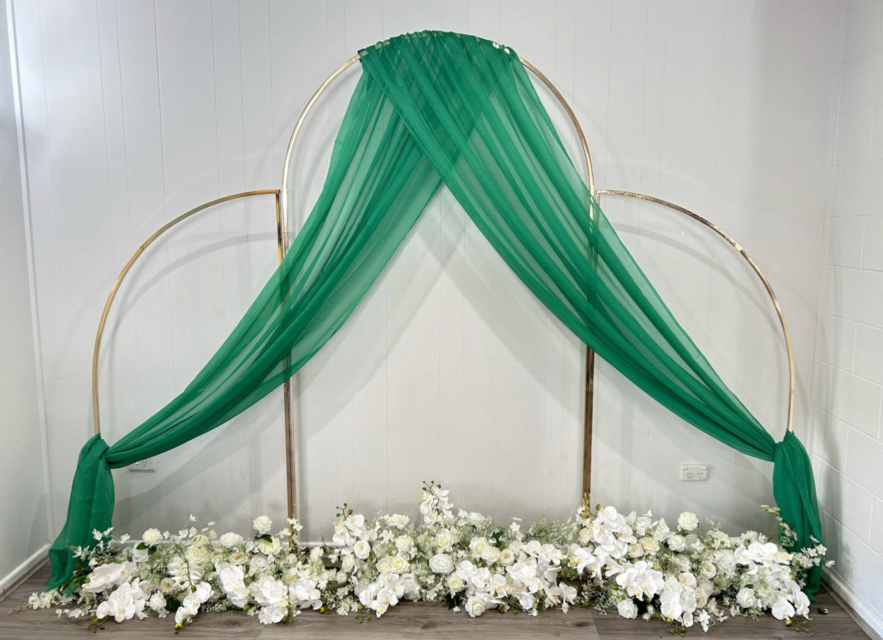 Arch Set 3-Pieces arbor draping available for hire Rockhampton Vintage Hire