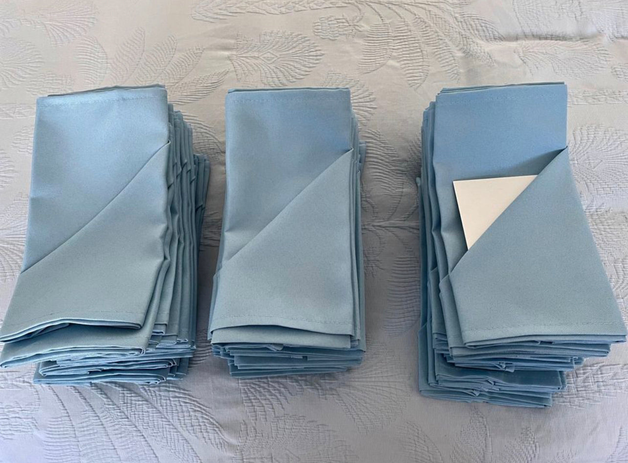 Napkins Blue Available Rockhampton Vintage Hire