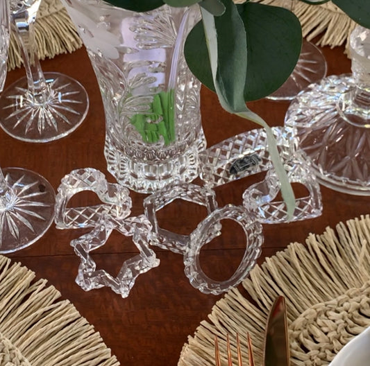 Napkin Rings - Vintage Crystal