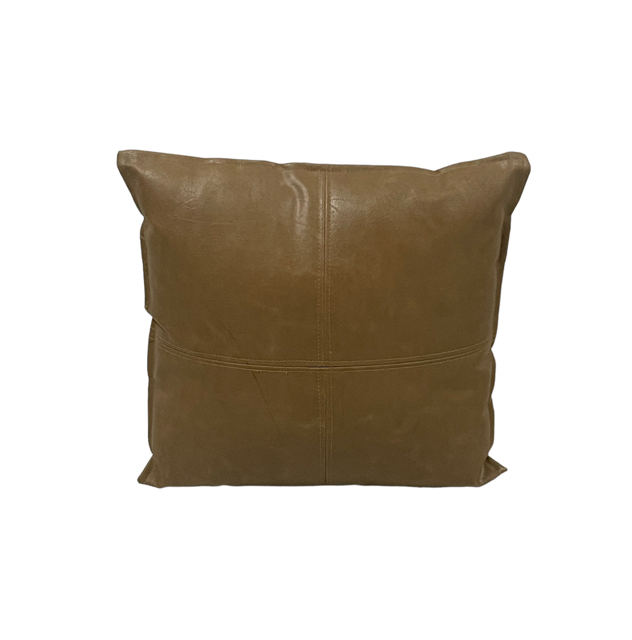 Standard Square Cushion - Tan Leather  Rockhampton Vintage Hire