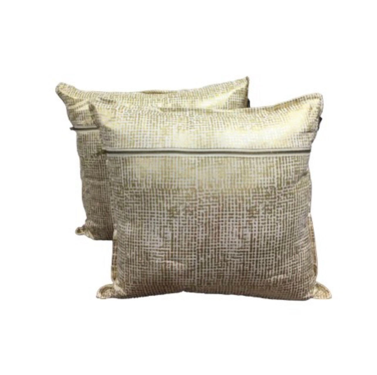 Standard Square Cushions - Light Gold x 2 Rockhampton Vintage Hire