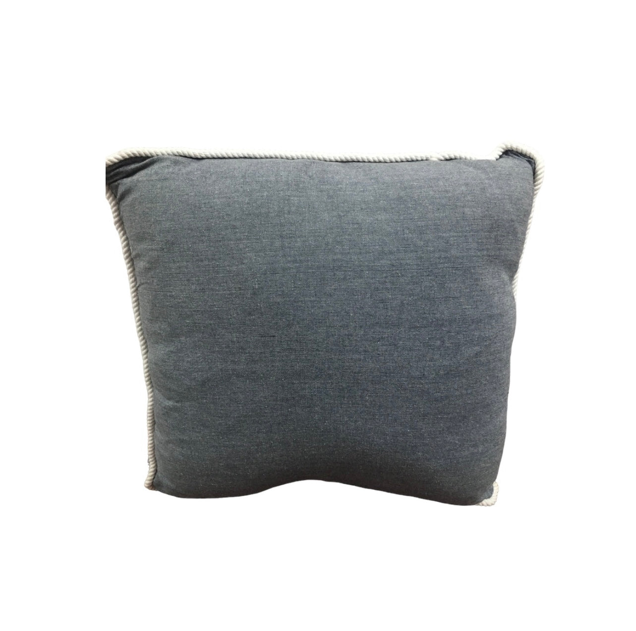 Standard Square Cushions - Grey with white rope edge Rockhampton Vintage Hire