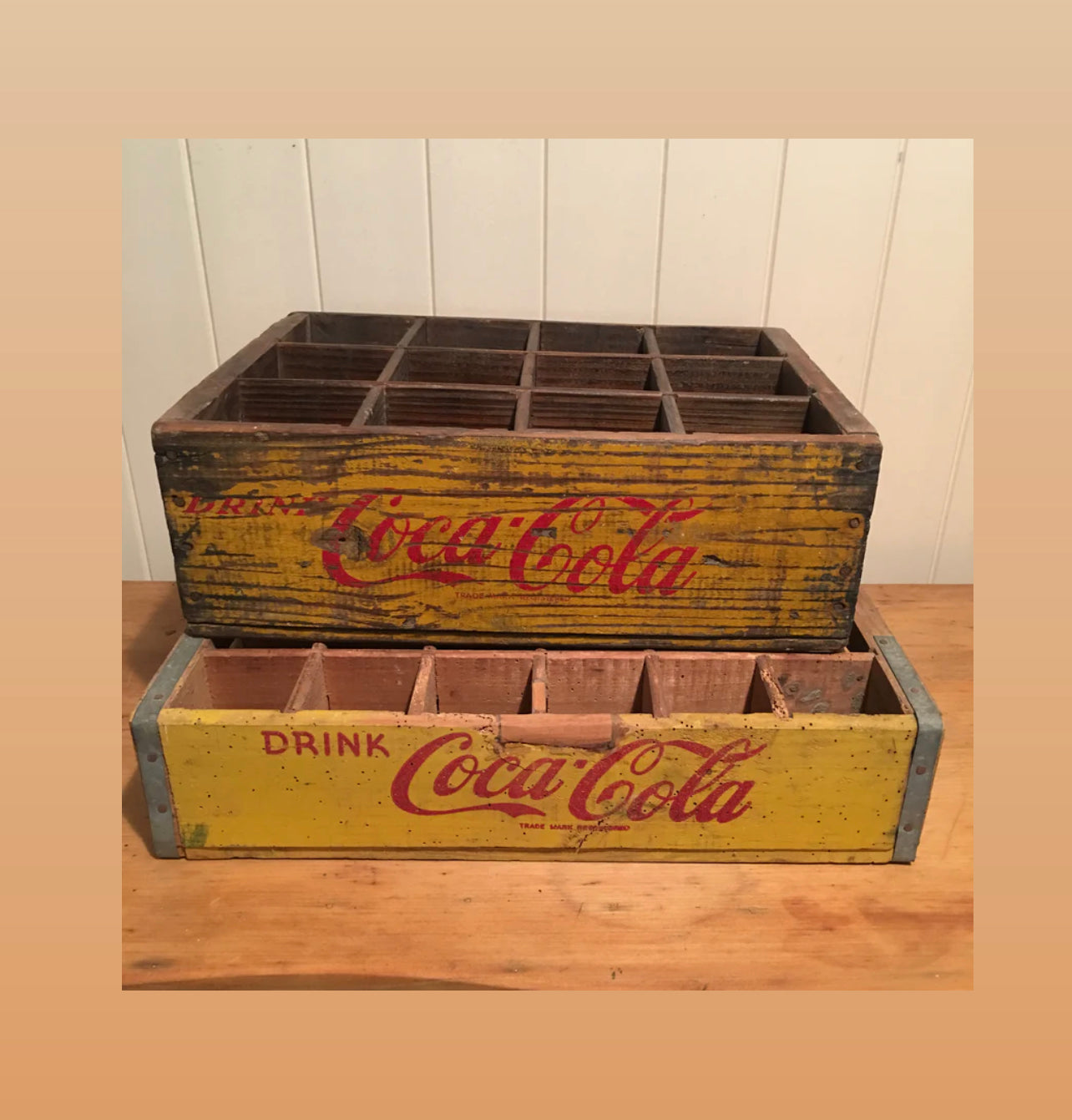 Vintage Coca Cola Crates