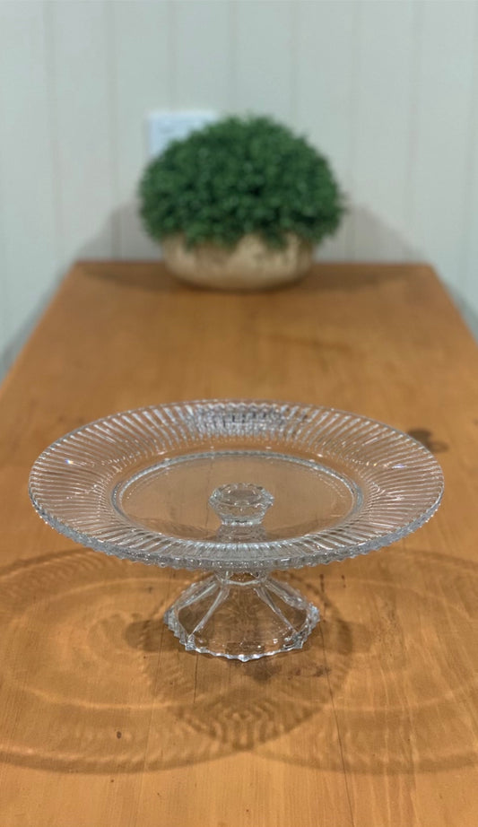 Vintage Cake Stand Glass Classic