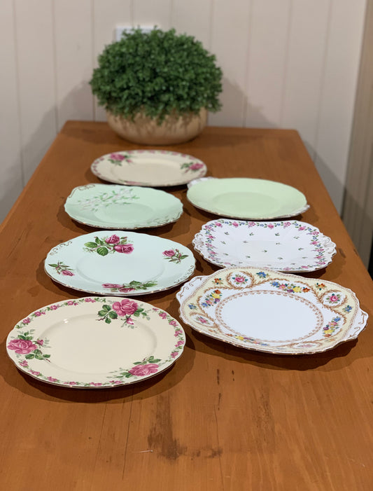 High Tea - Vintage Plates x7 Bundle