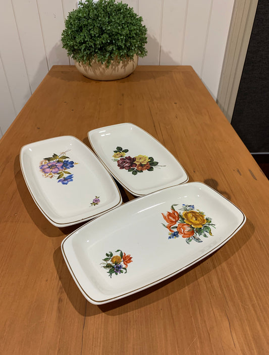 High Tea - Vintage Sandwich Plates x3 Bundle