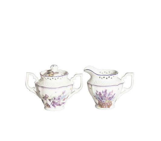 High Tea - Lavender Sugar Bowl & Creamer