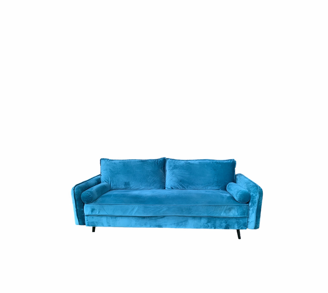 Couch - Velvet Turquoise Rockhampton Vintage Hire