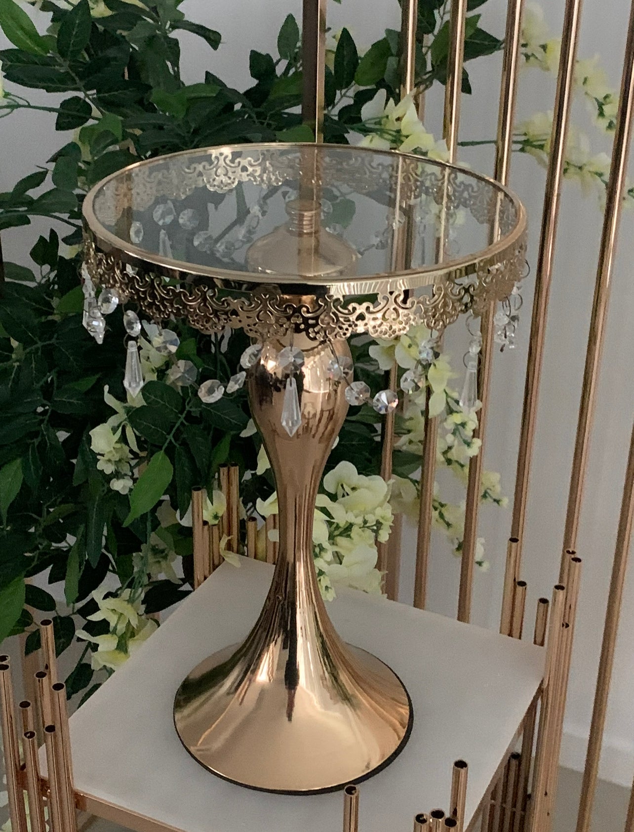 Cake Stands Luxe Gold & Hanging Jewels - 3 sizes price from