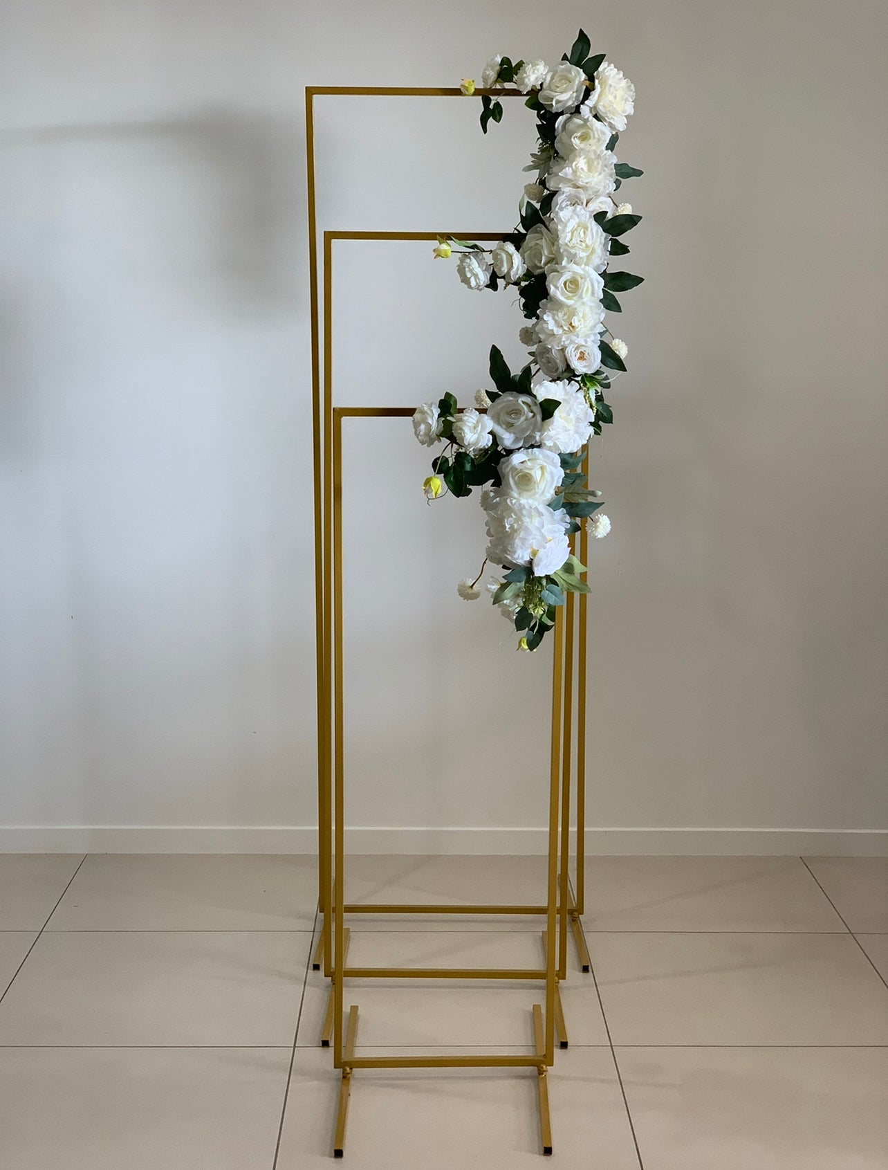 Backdrop Arches 3pc Set - Gold Rockhampton Vintage Hire