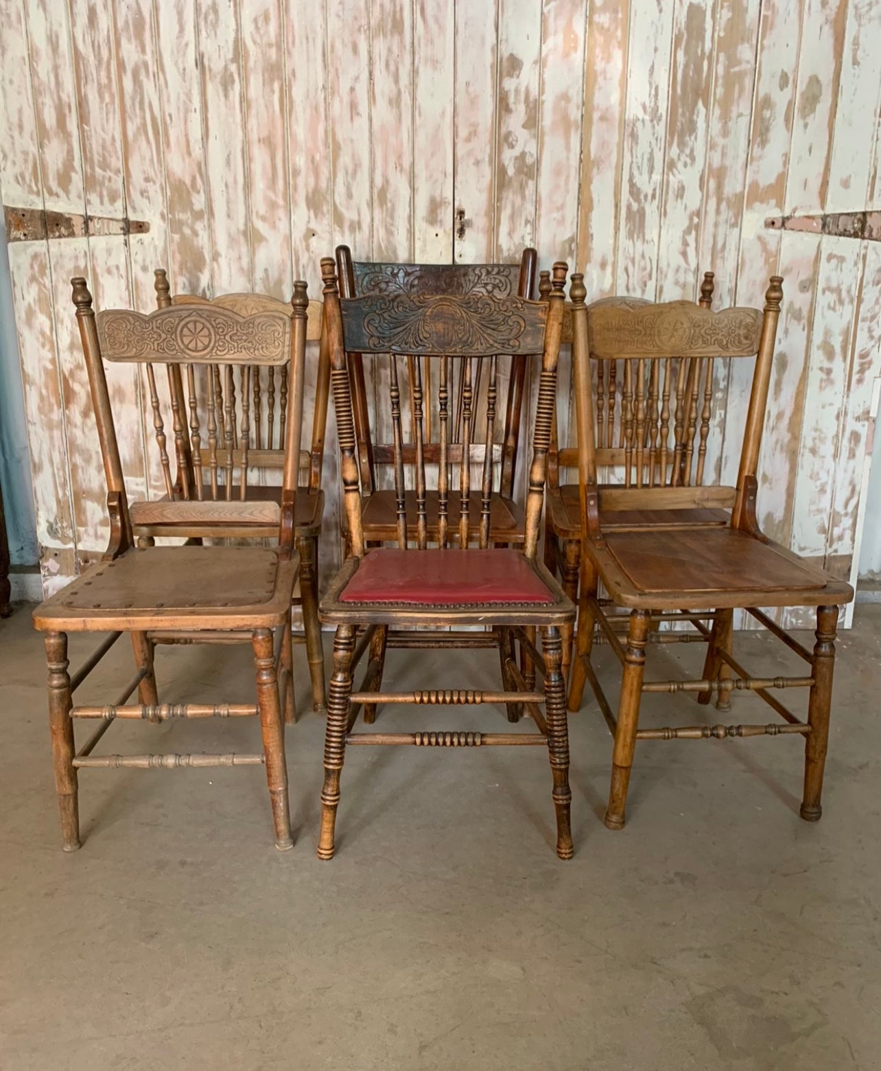 Spindle & Pressed Back Vintage Chair Hire Rockhampton Vintage Hire