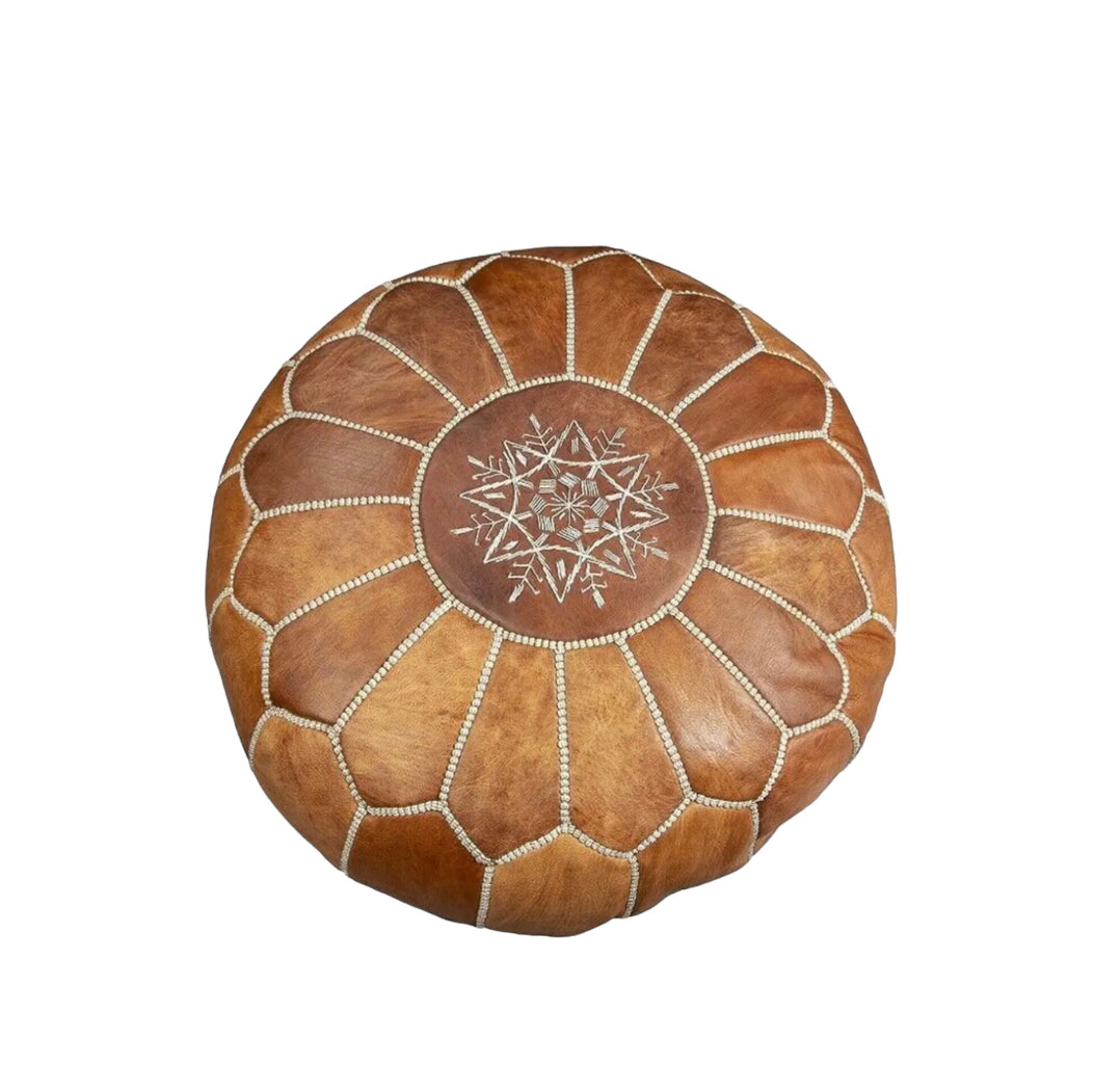 Moroccan Tan Ottoman Rockhampton Vintage Hire