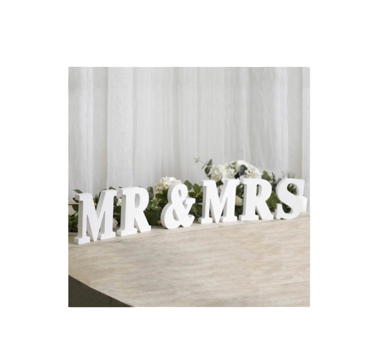 MR & MRS Letters Sign