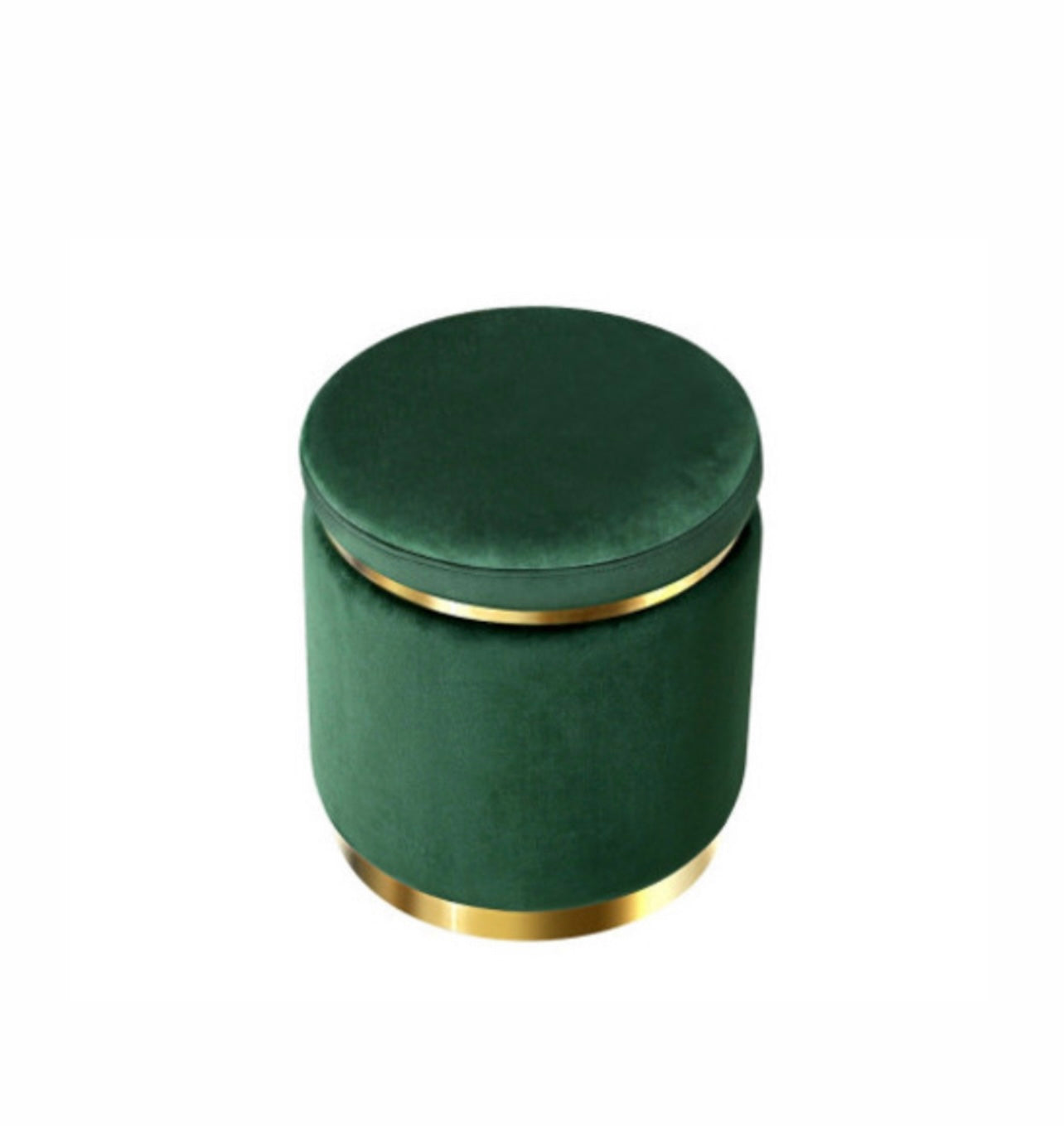 RVH Ottomans Velvet Emerald Green x2 Available Rockhampton Vintage Hire