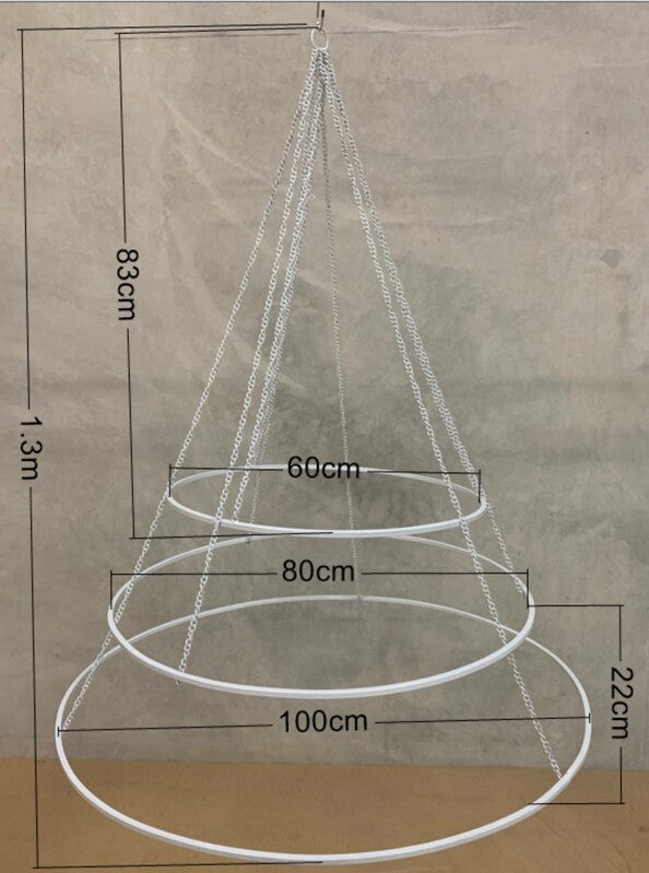 3 tier Ceiling Hoop Set Rockhampton Vintage Hire