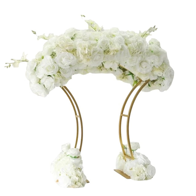 Stunning Gloss Gold Flower Stand Table Arch - 95cm