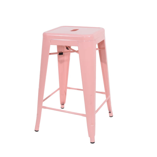 RVH  Stools Wedding & Event Tolix Pink Rockhampton Vintage Hire