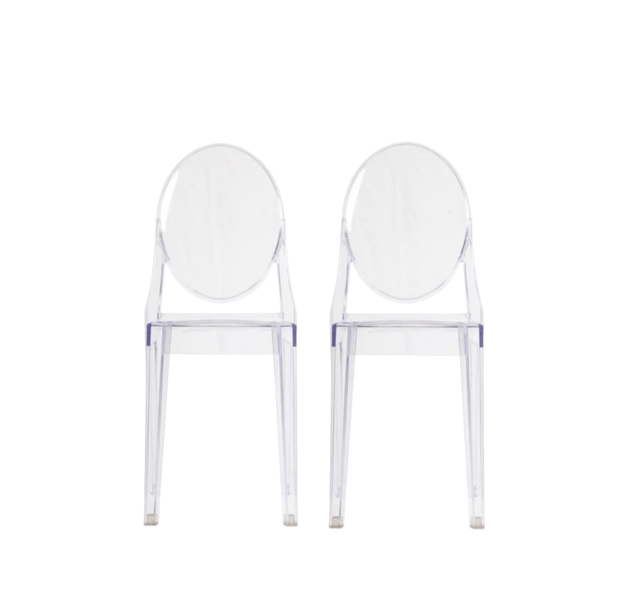 RVH Signing Chairs - Louis Ghost Chairs x2 Bundle Rockhampton Vintage Hire