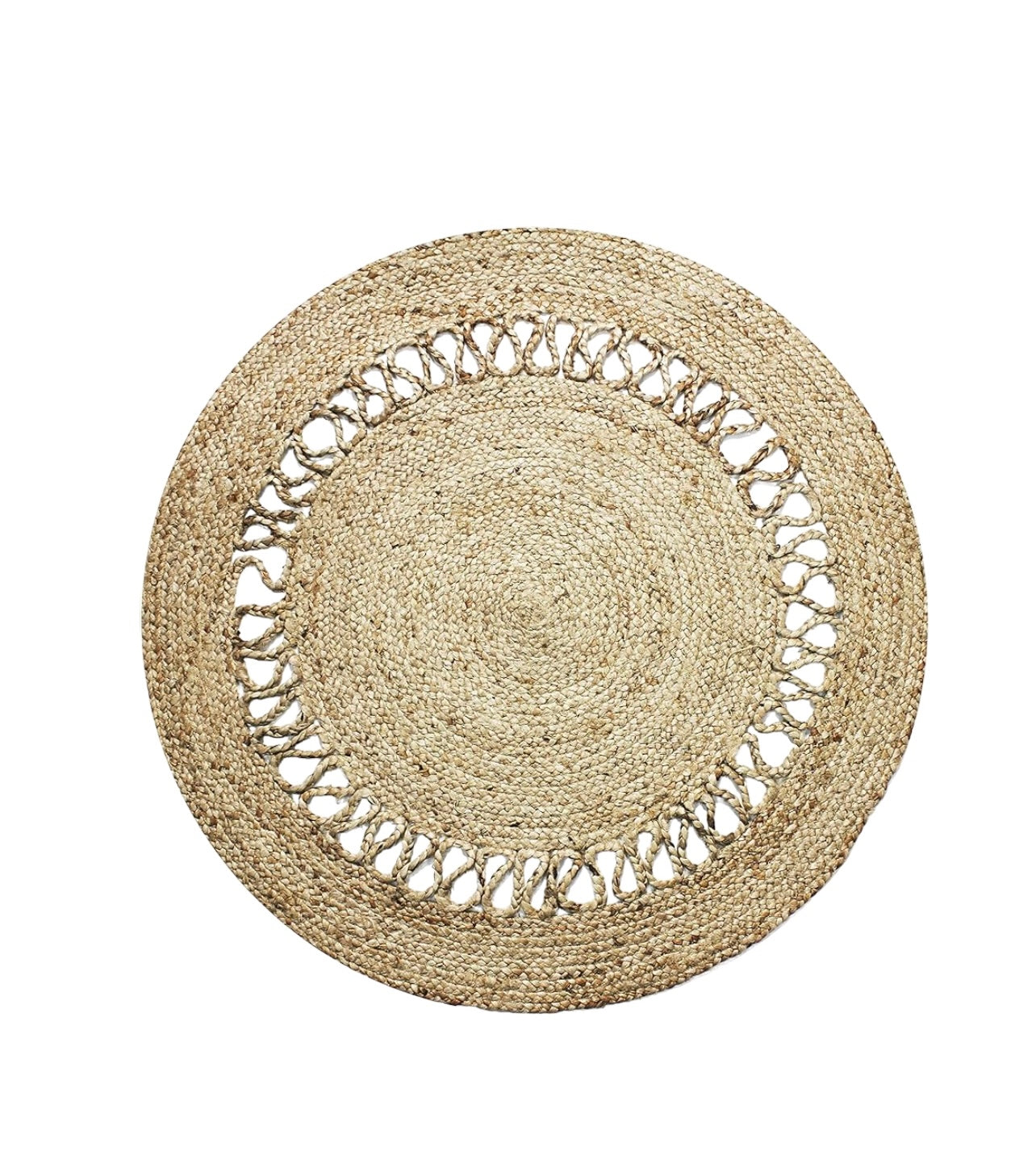 Floor Rug Jute Round Mat Rockhampton Vintage Hire