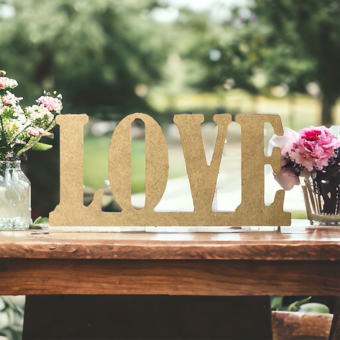 RVH LOVE Word Sign - Gold Rockhampton Vintage Hire