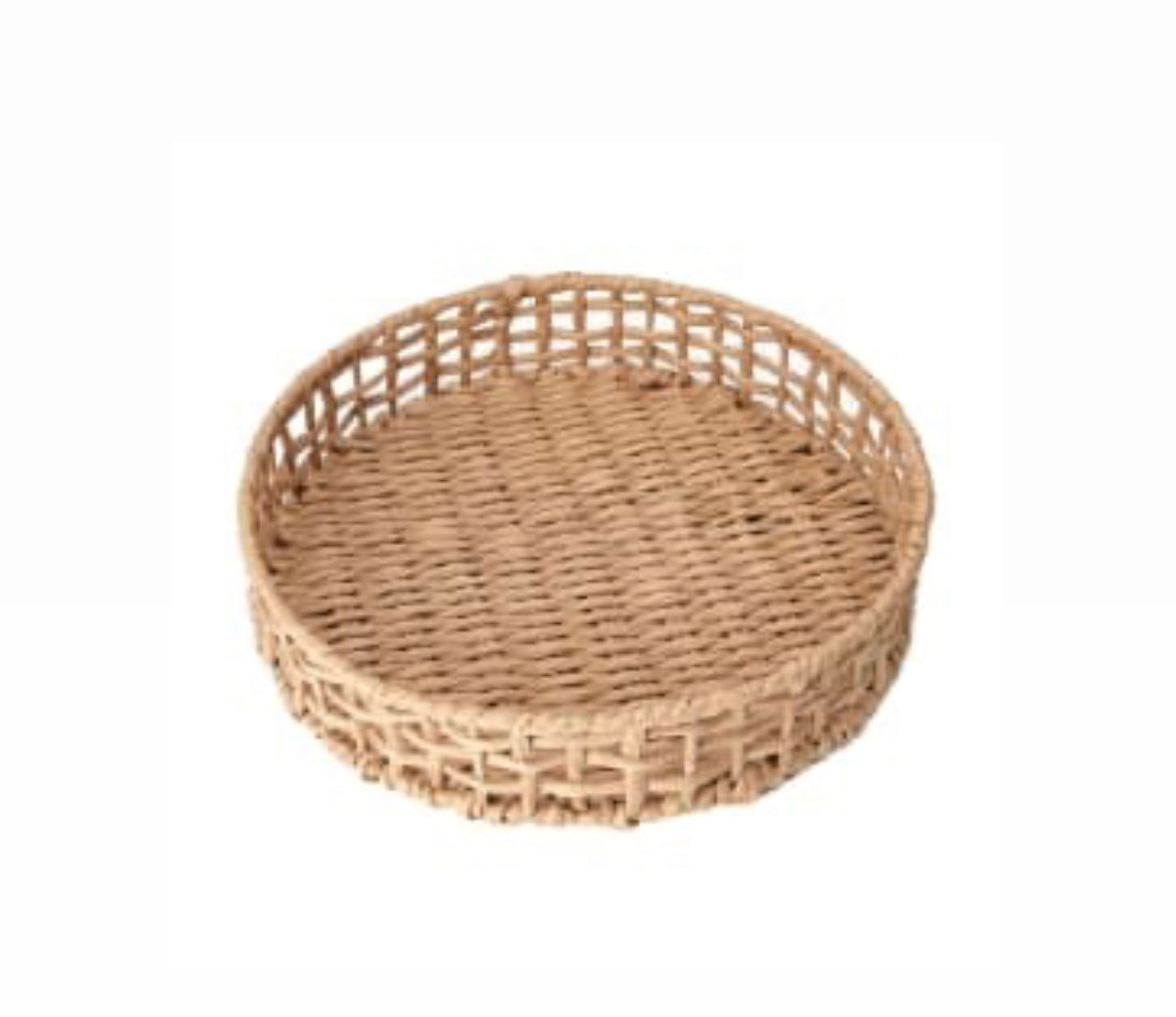 Round Seagrass Decor Trays Rockhampton Vintage Hire