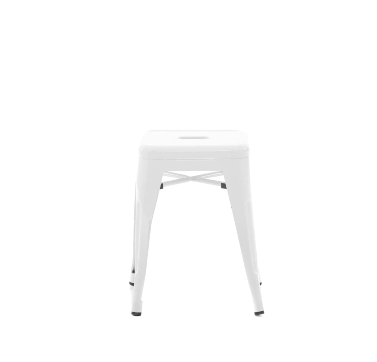 RVH Chairs - Stools Wedding & Event Tolix Low White Rockhampton Vintage Hire