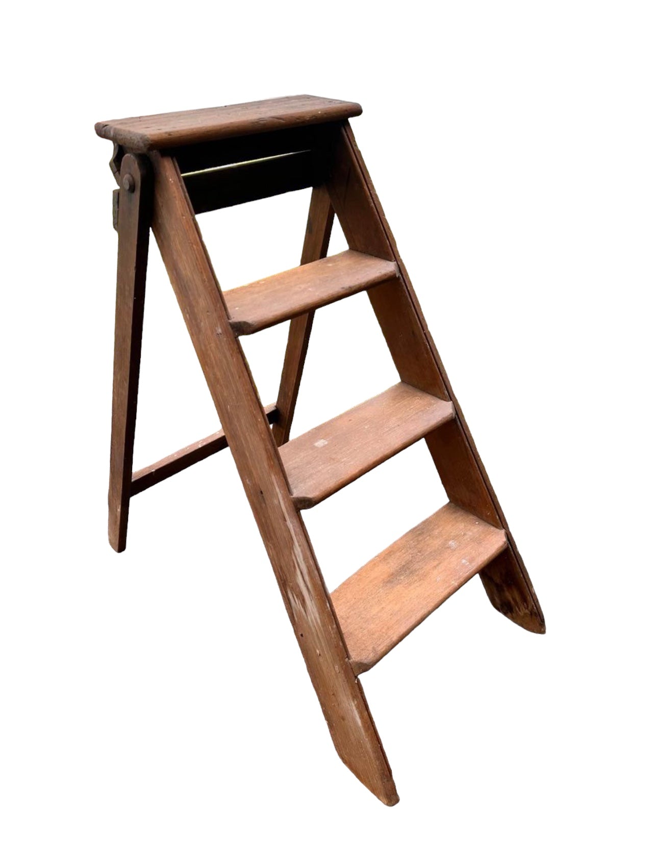 Vintage 3 step wooden ladder for hire - Rockhampton Vintage Hire