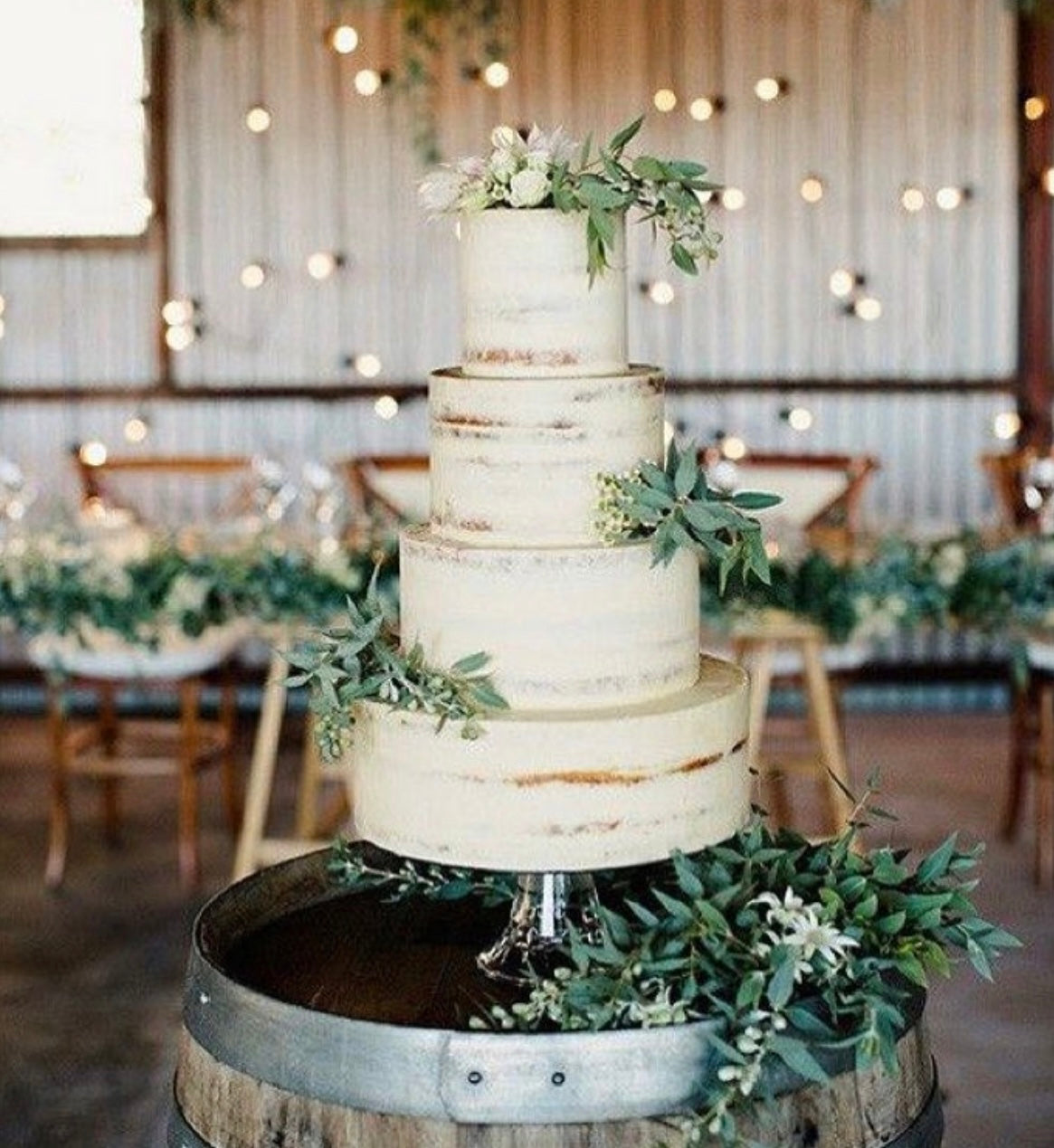 RVH Wine Barrel Cake Display Table Rockhampton Vintage Hire Weddings Rockhampton 