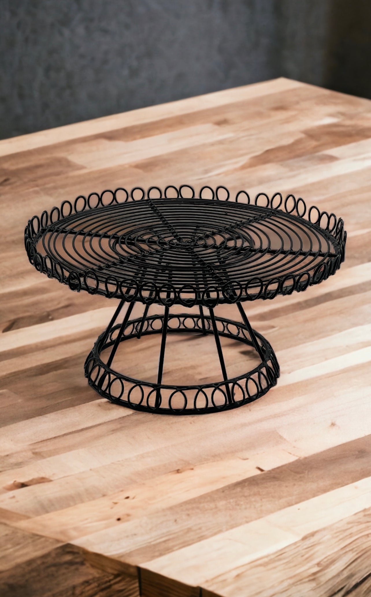 Round Black Wire Cake Stand Rockhampton Vintage Hire