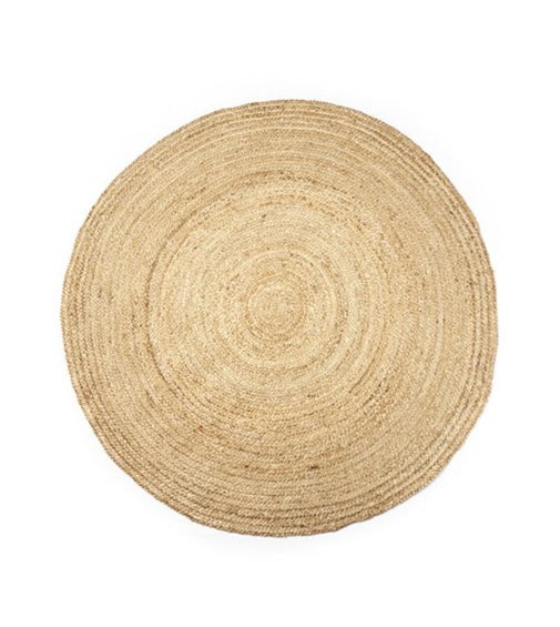 RVH Floor Rugs - Jute Round Mats Rockhampton Vintage Hire