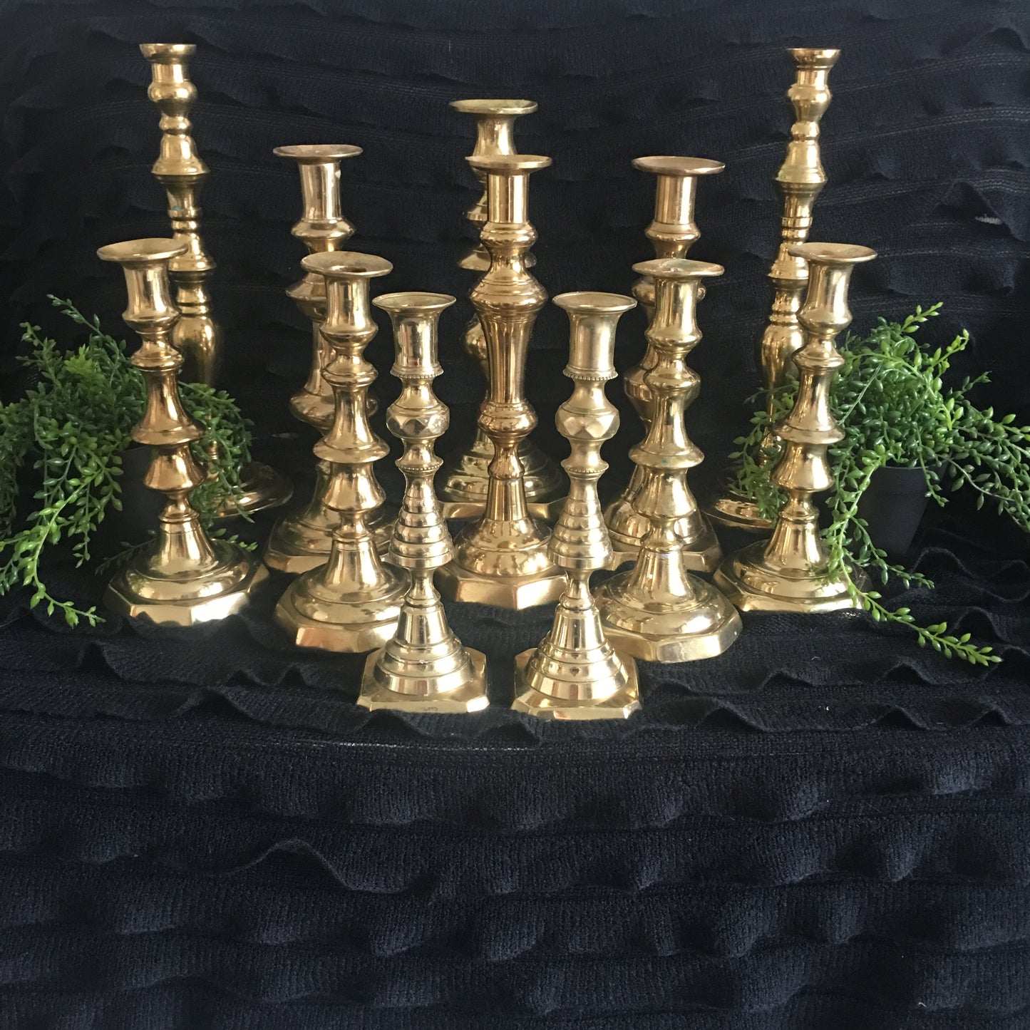 Vintage Brass candlesticks Rockhampton Vintage Hire