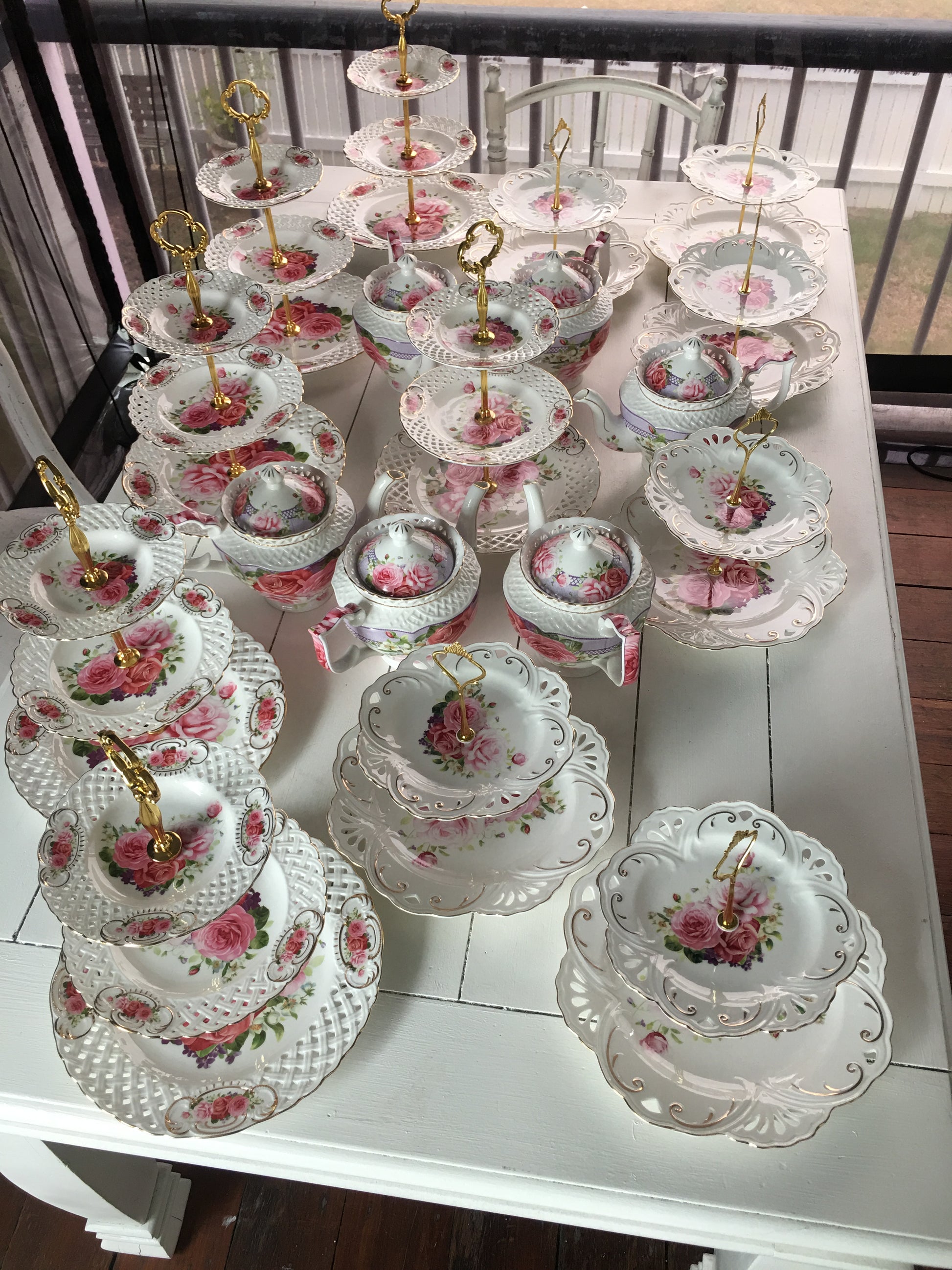 High Tea - Cake Plates 3 Tiered Rockhampton Vintage Hire