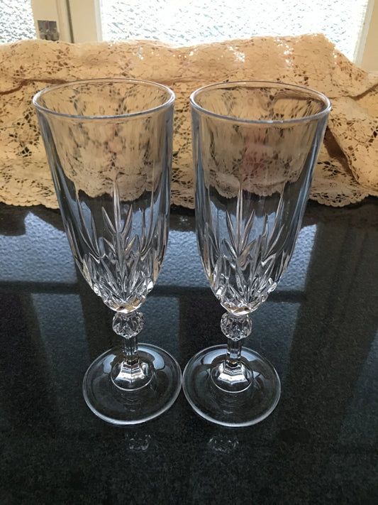 Vintage Crystal Sparkling Wine Glass