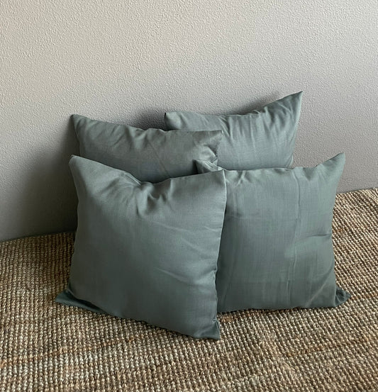 Standard Square Cushions - Sage Linen Look Rockhampton Vintage Hire