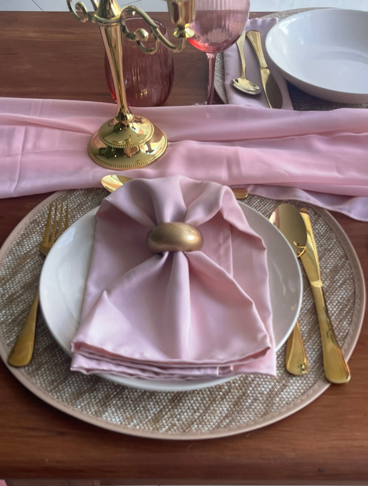 Placemats - Round Neutral Wedding & Event Rockhampton Vintage Hire