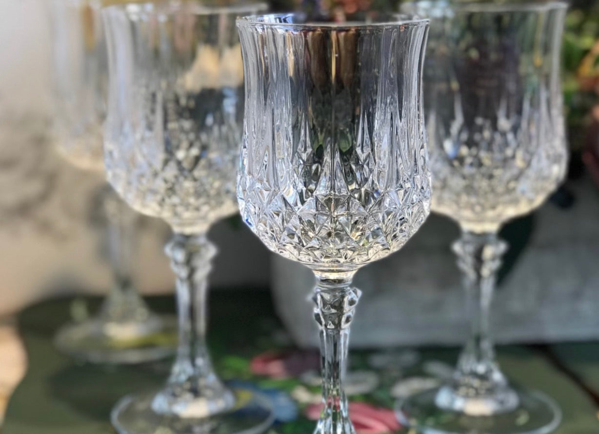 Vintage Crystal Glass Set 8