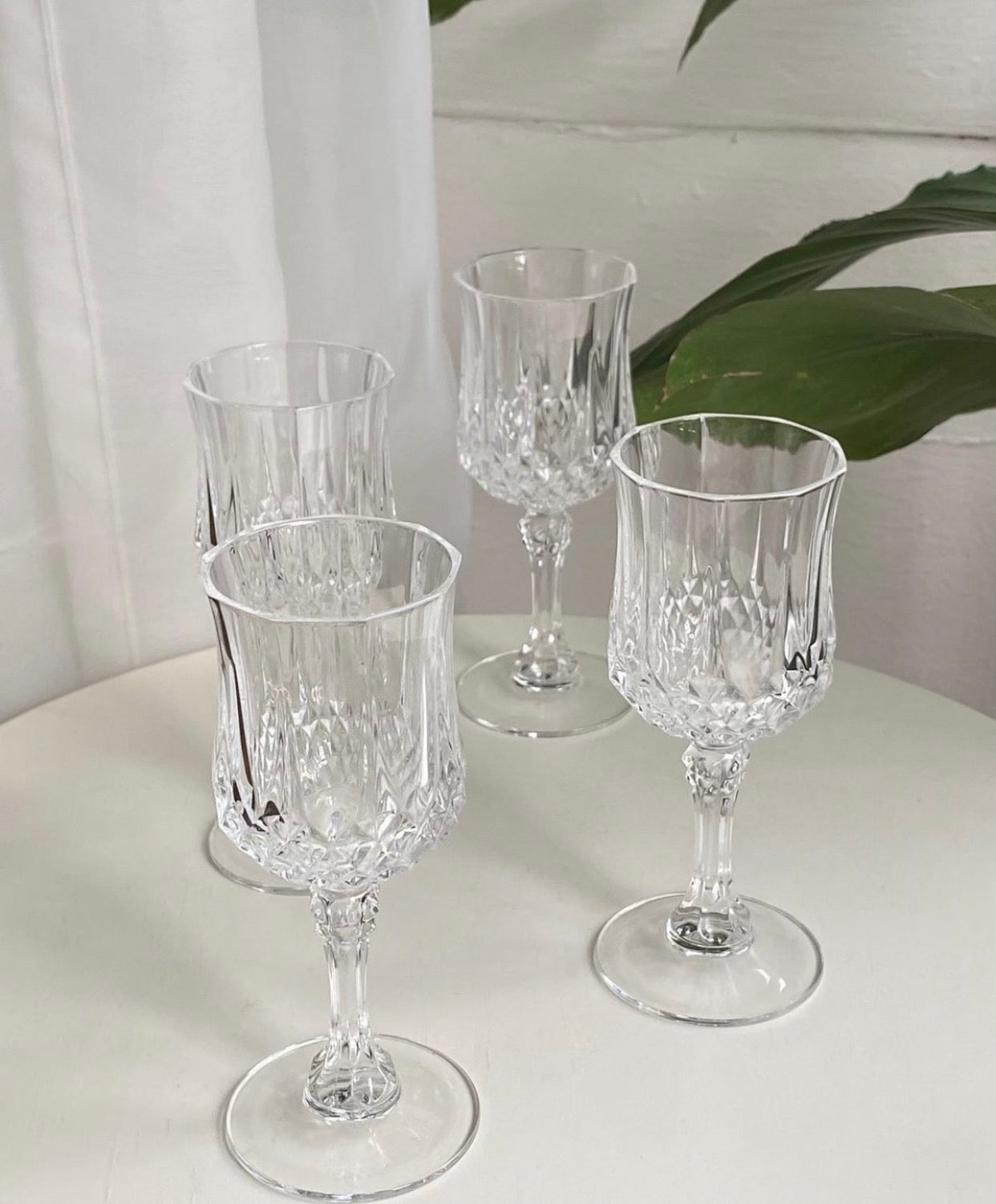 Vintage Classic Crystal Glass x 4