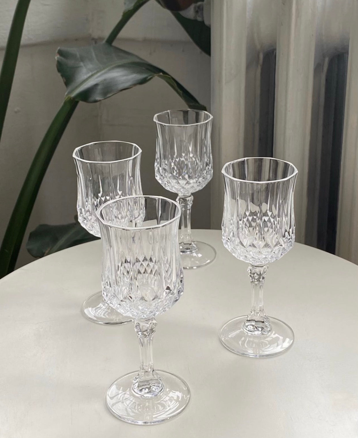 Vintage Classic Crystal Glass x 4