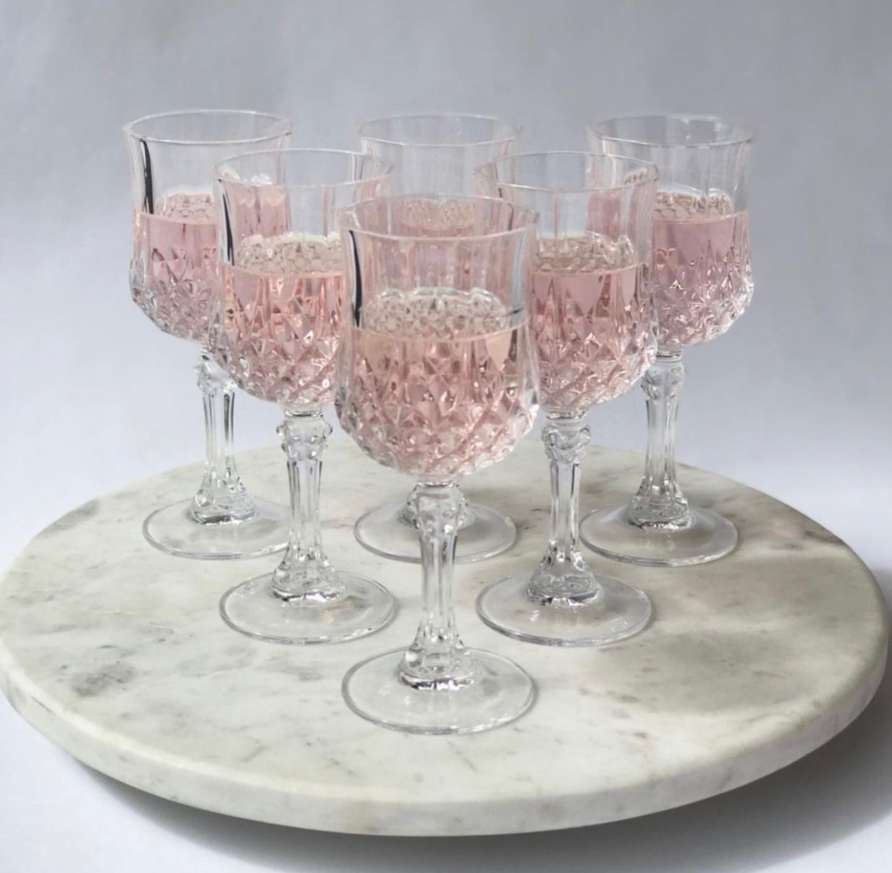 Vintage Cristal D'Arques Stem Glass | Set x 6 – rockhampton-vintage-hire